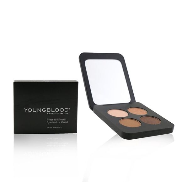 Youngblood Pressed Mineral Eyeshadow Quad - Sweet Talk 0.14oz - Picture 1 of 3